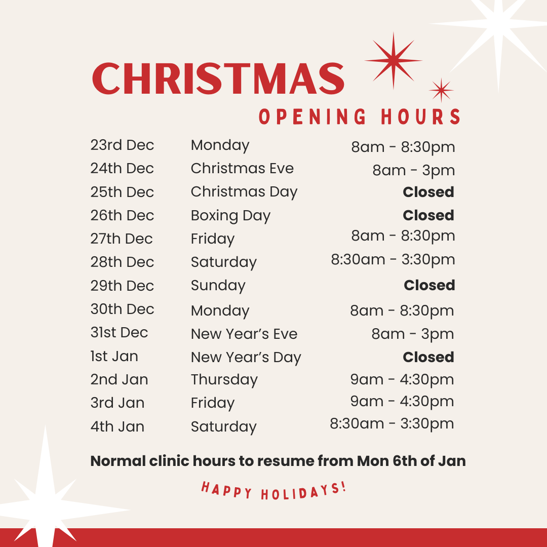 Holiday Opening Hours